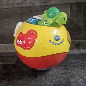 Vtech Wiggle & Crawl Ball Light Up Sound Learning 8" Toddler Toy
